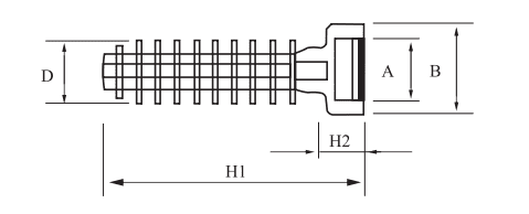 Masonry Cable Tie Mounts Dimensions